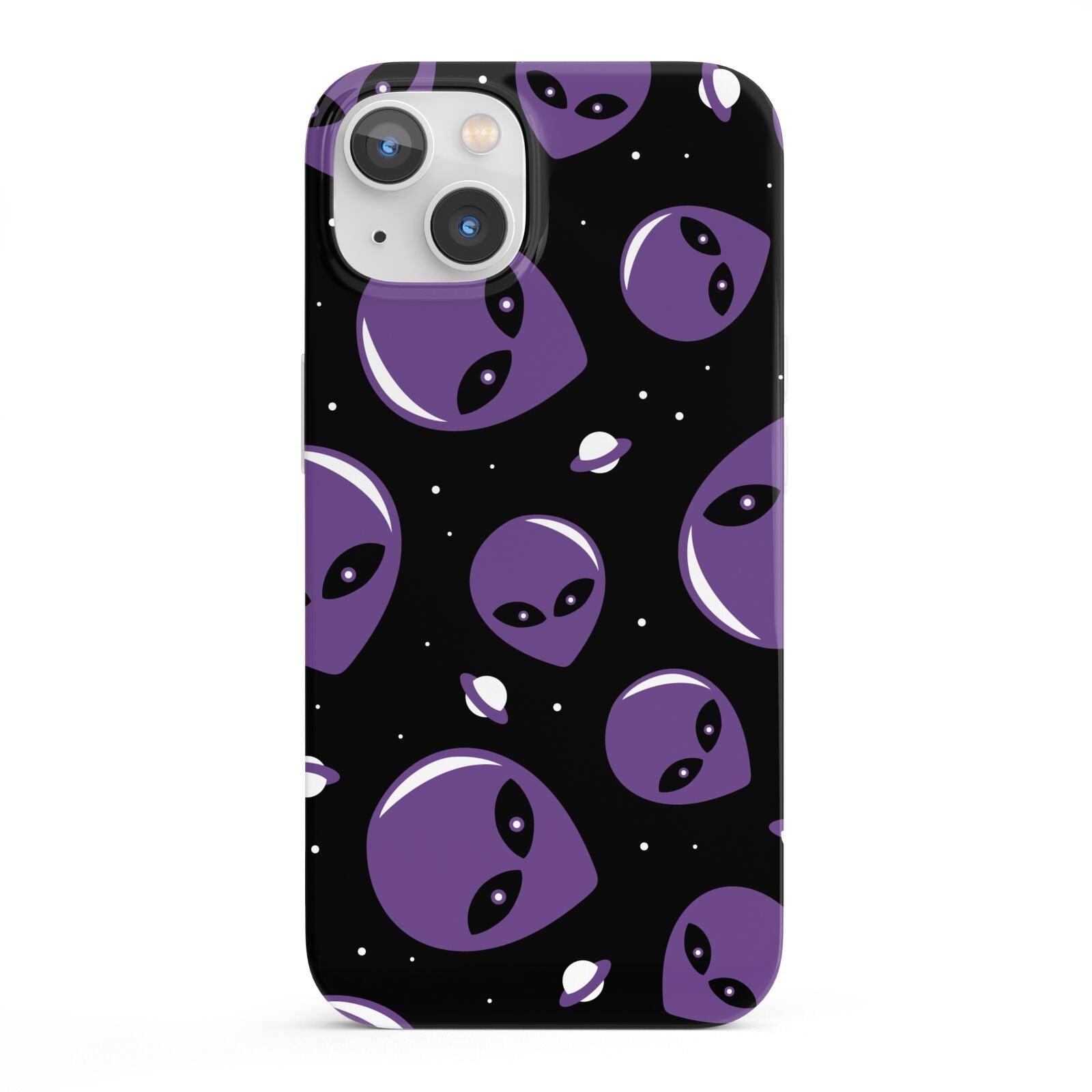 Alien Faces iPhone 13 Full Wrap 3D Snap Case