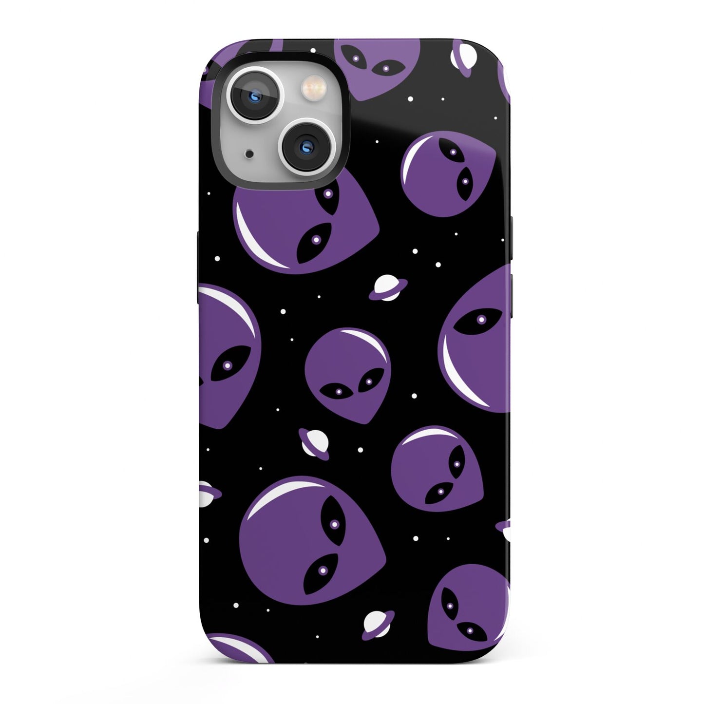 Alien Faces iPhone 13 Full Wrap 3D Tough Case