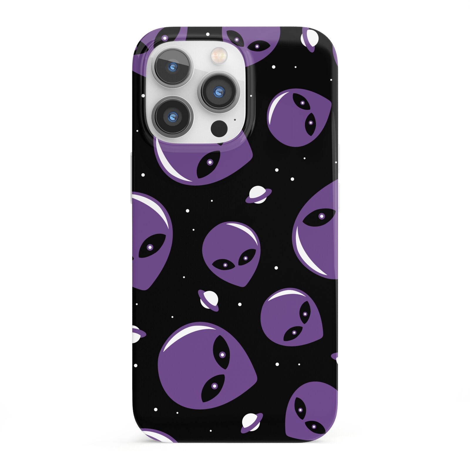 Alien Faces iPhone 13 Pro Full Wrap 3D Snap Case