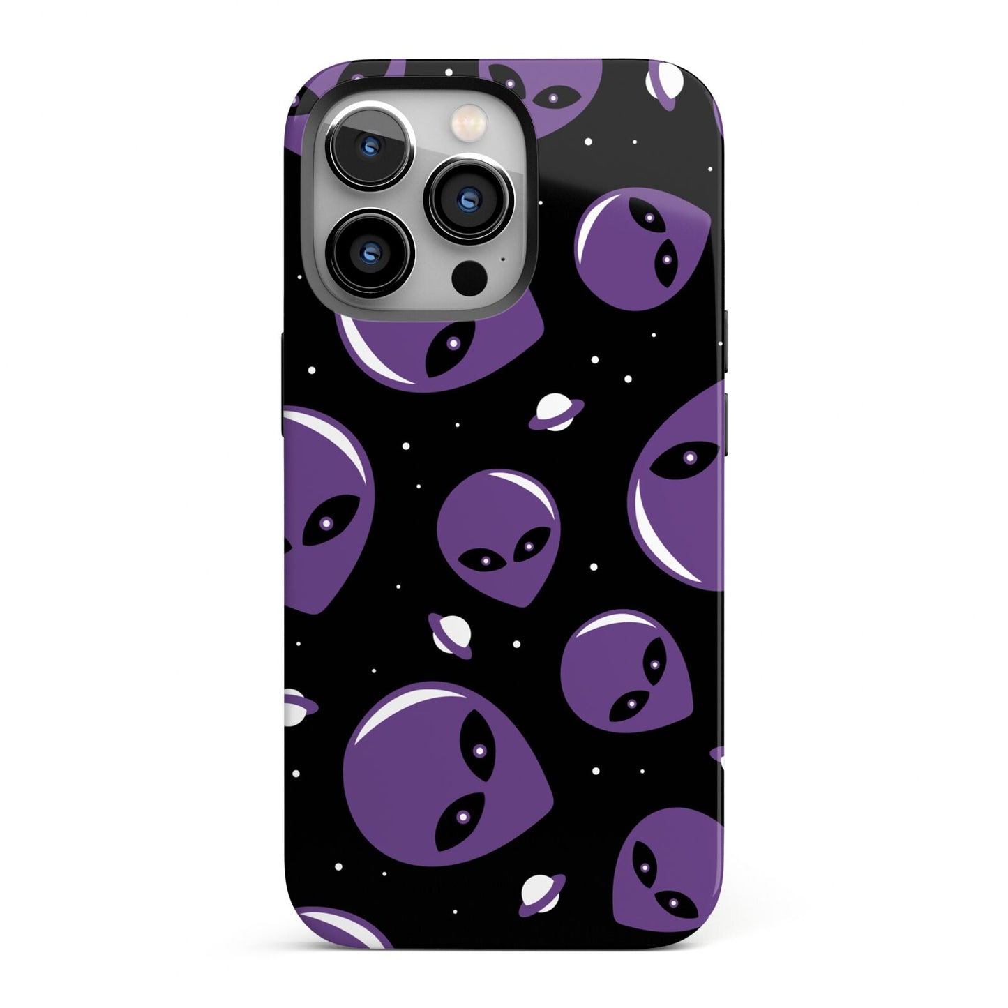 Alien Faces iPhone 13 Pro Full Wrap 3D Tough Case