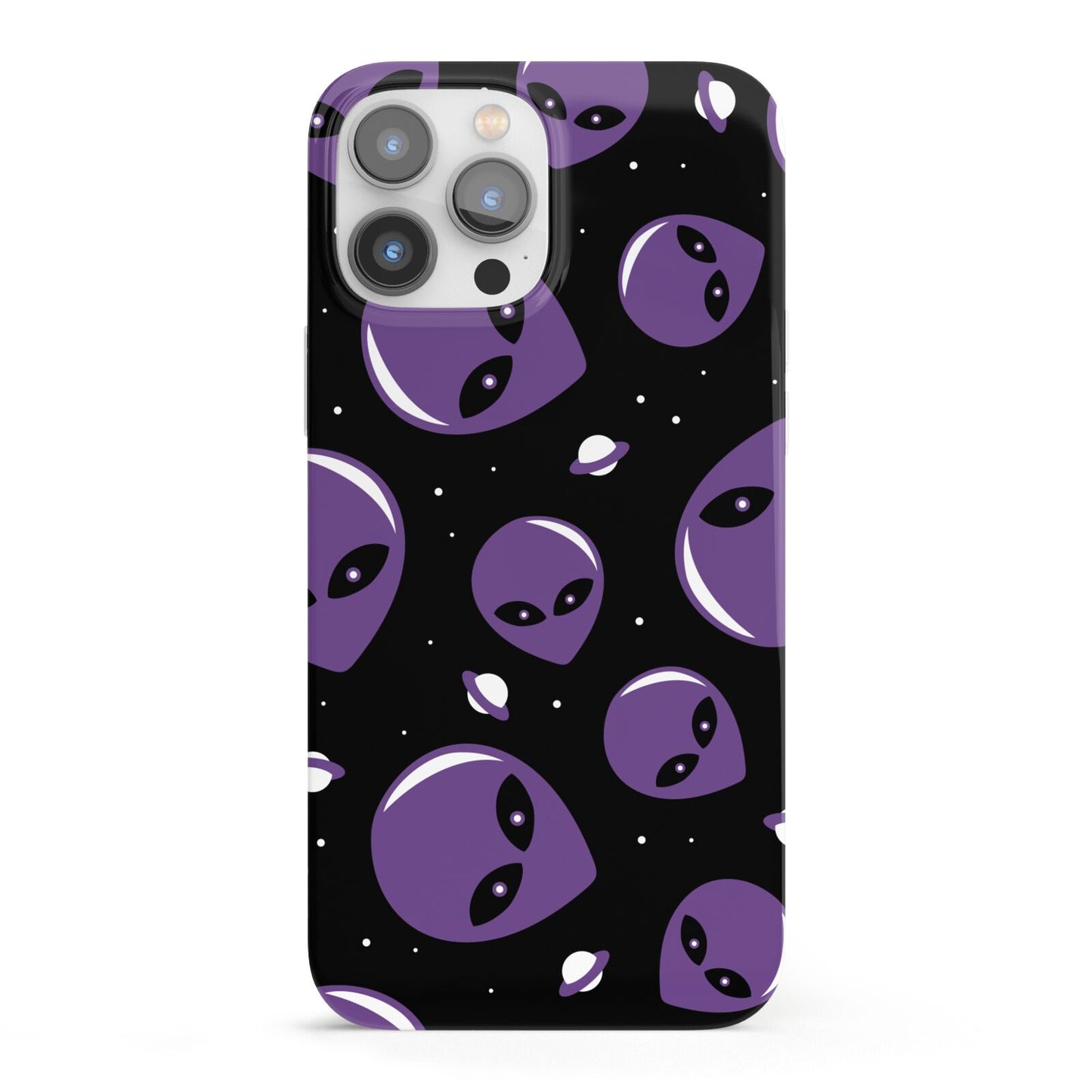 Alien Faces iPhone 13 Pro Max Full Wrap 3D Snap Case