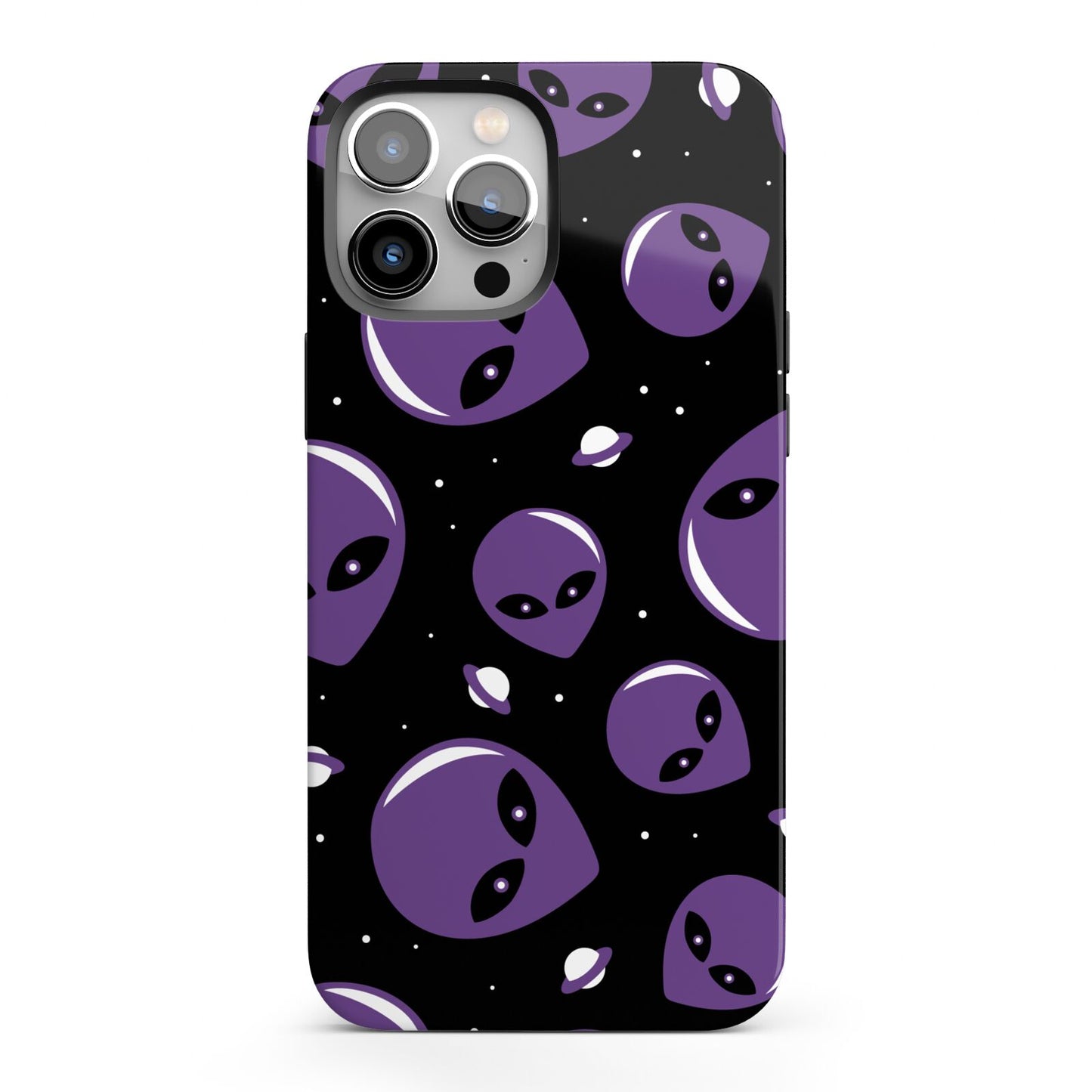 Alien Faces iPhone 13 Pro Max Full Wrap 3D Tough Case
