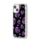 Alien Faces iPhone 14 Clear Tough Case Starlight Angled Image