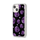 Alien Faces iPhone 14 Glitter Tough Case Starlight Angled Image