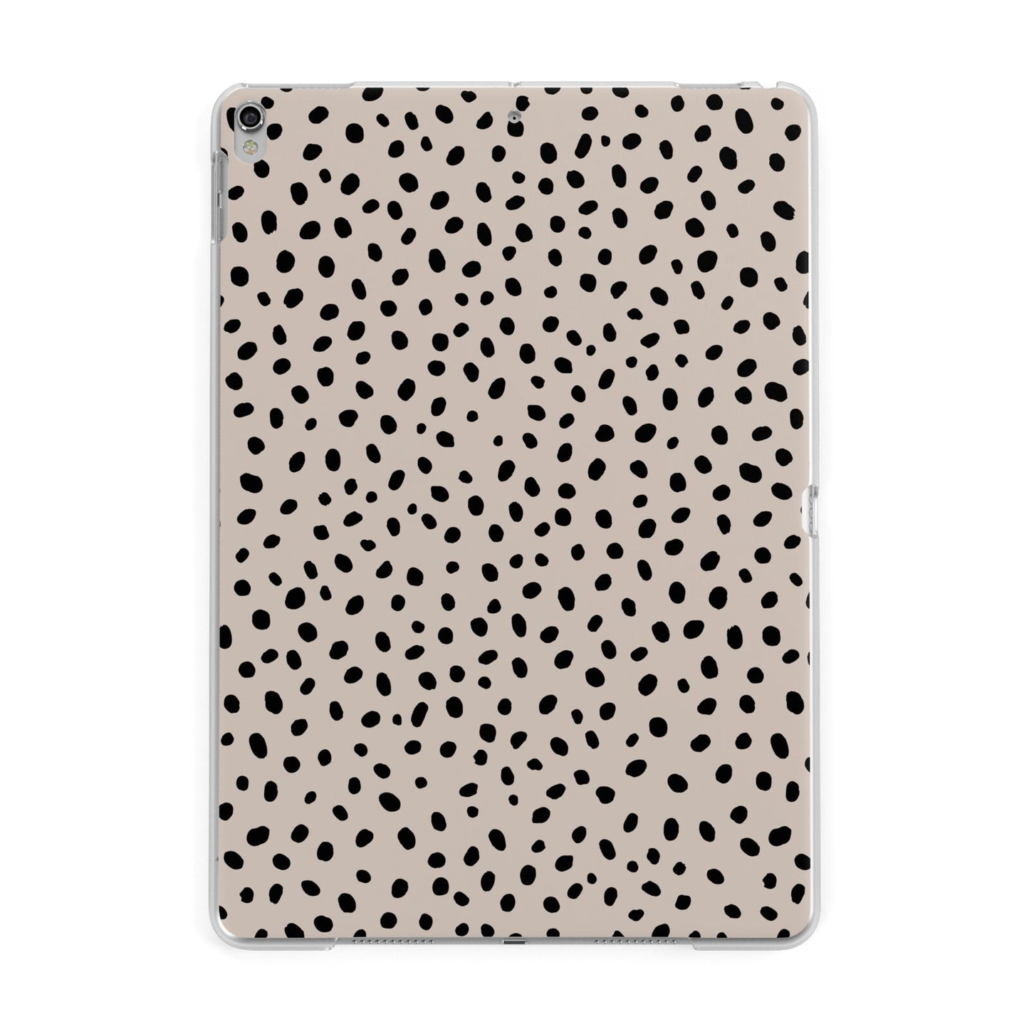 Almond Polka Dot Apple iPad Silver Case