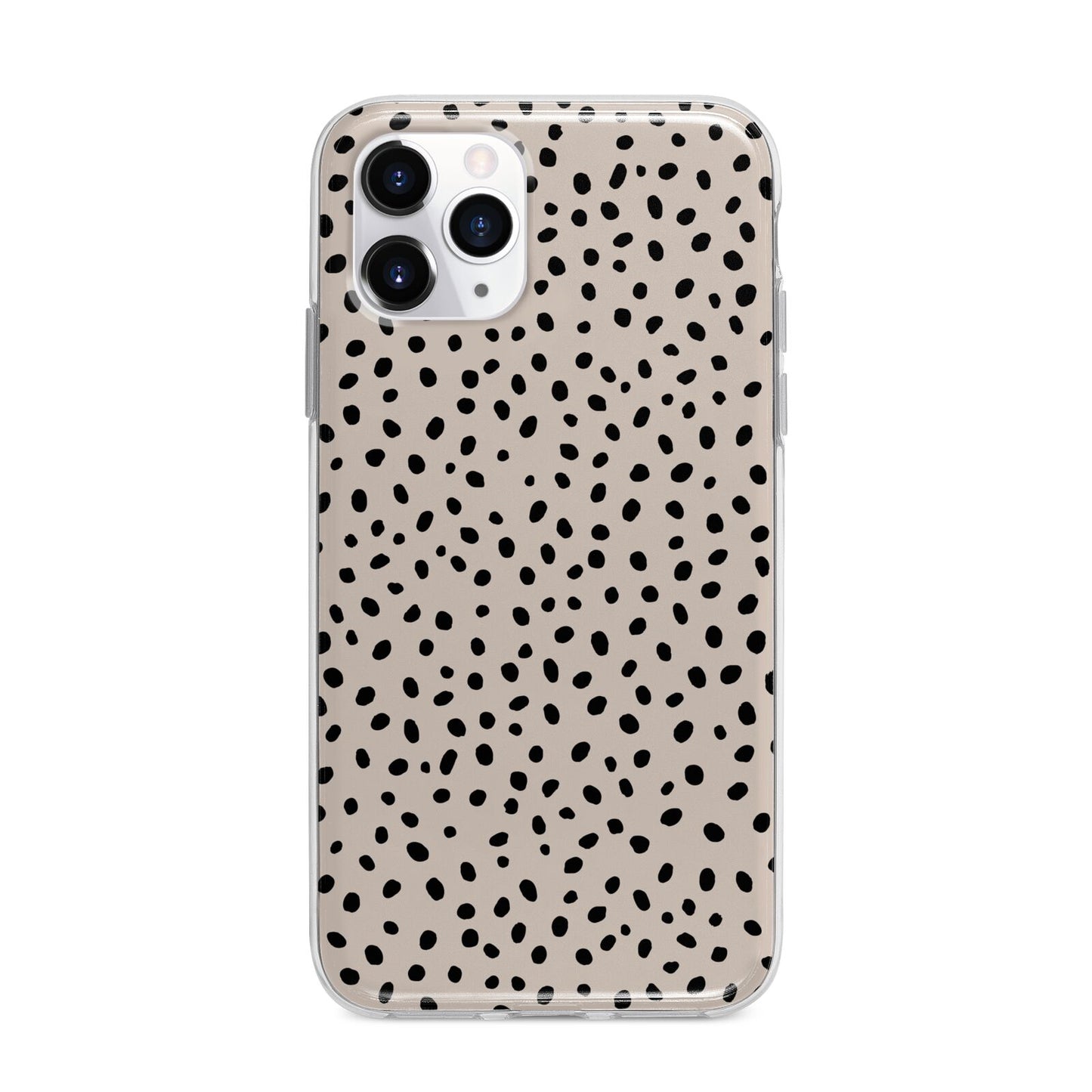 Almond Polka Dot Apple iPhone 11 Pro in Silver with Bumper Case