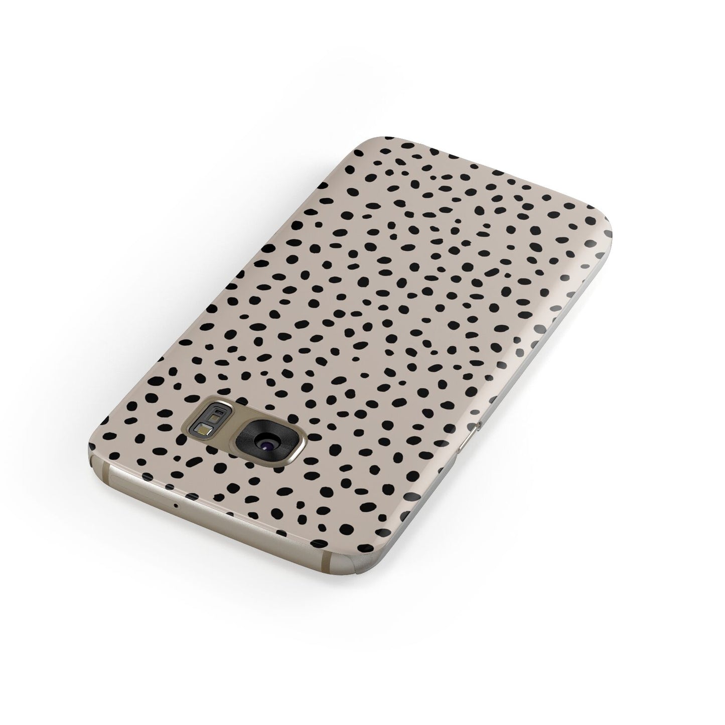Almond Polka Dot Samsung Galaxy Case Front Close Up