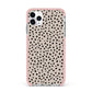 Almond Polka Dot iPhone 11 Pro Max Impact Pink Edge Case