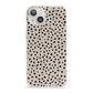 Almond Polka Dot iPhone 13 Clear Bumper Case
