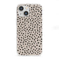 Almond Polka Dot iPhone 13 Mini Clear Bumper Case