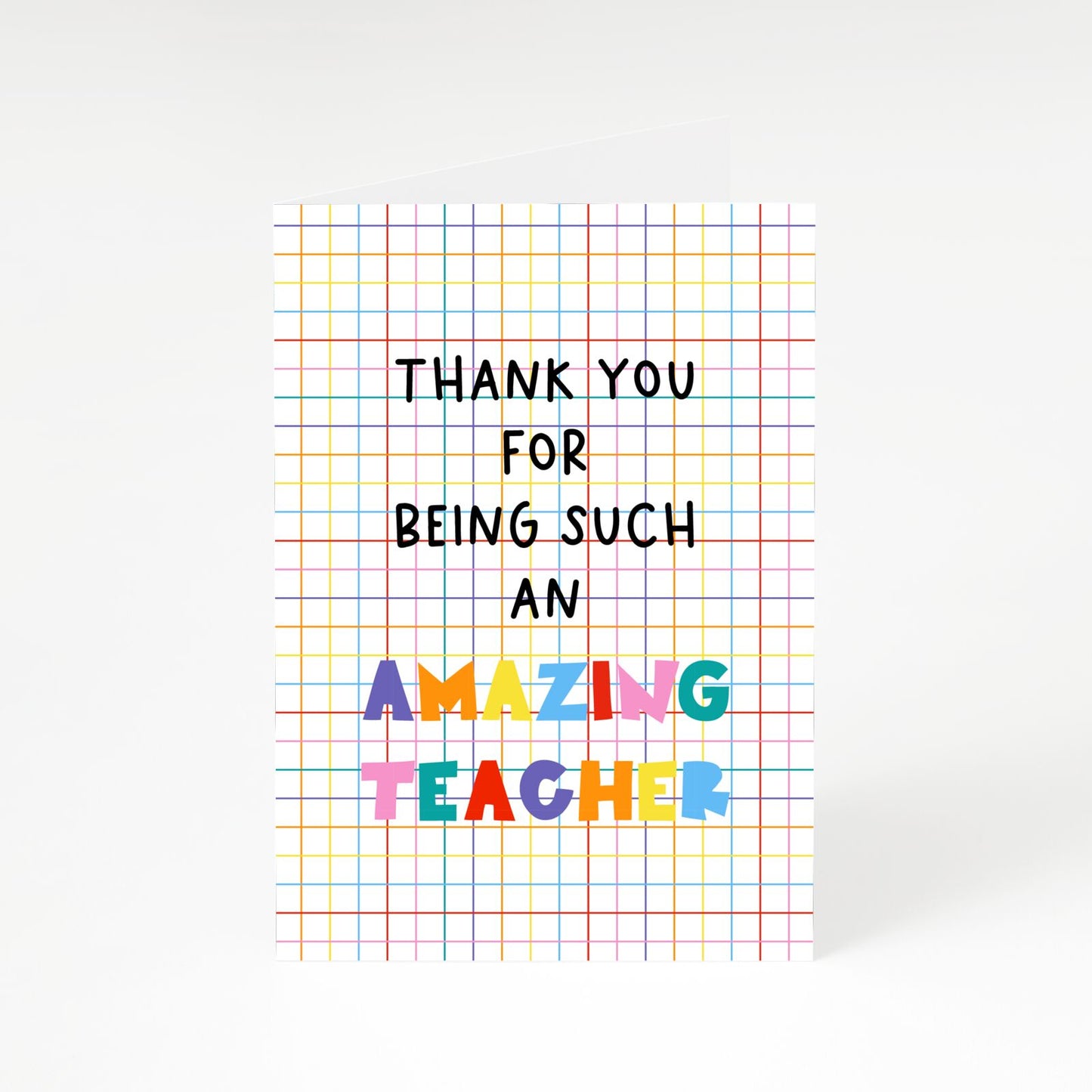 Amazing Teacher A5 Greetings Card