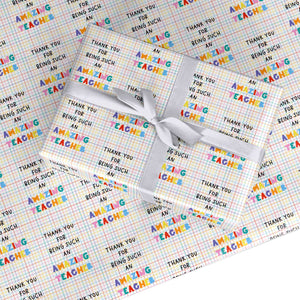 Amazing Teacher Wrapping Paper