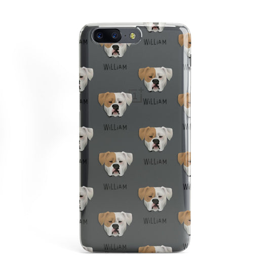 American Bulldog Icon with Name OnePlus Case