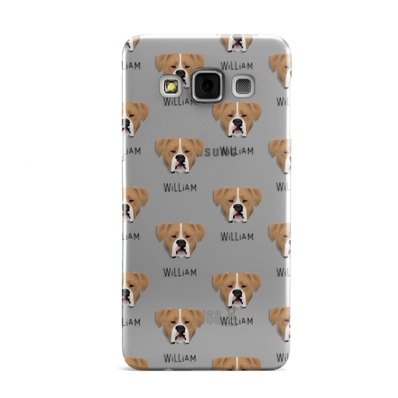 American Bulldog Icon with Name Samsung Galaxy A3 Case