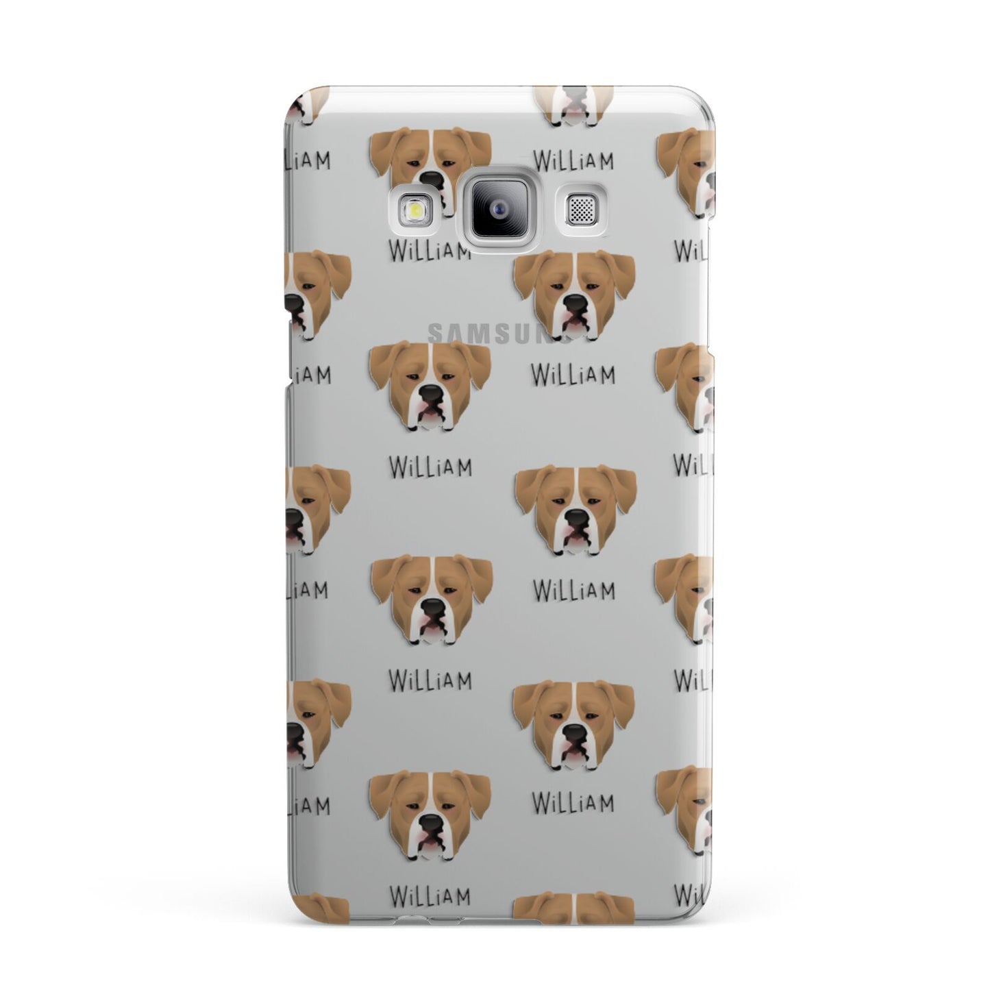 American Bulldog Icon with Name Samsung Galaxy A7 2015 Case