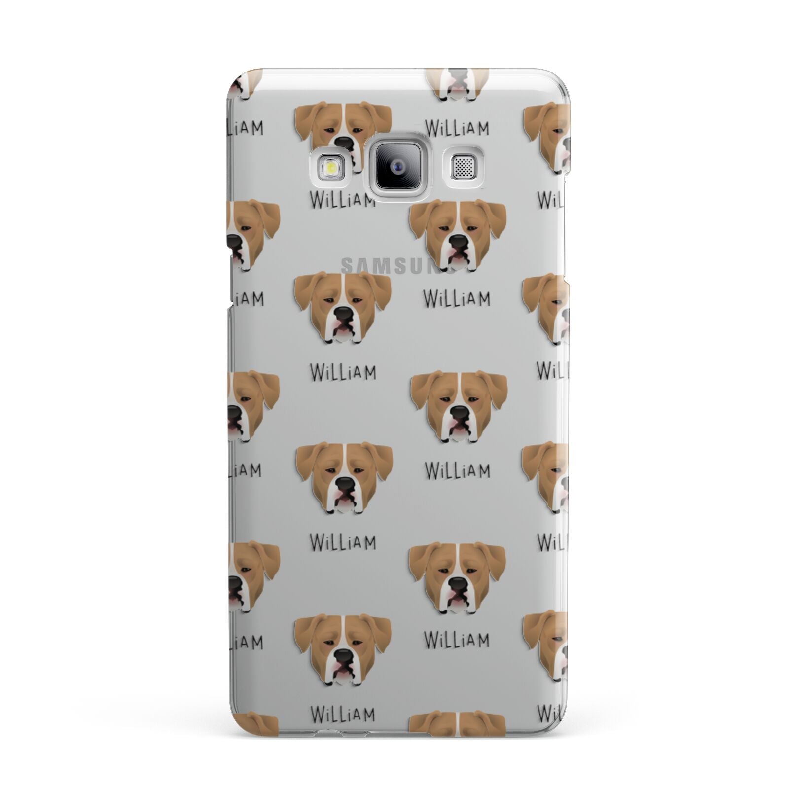 American Bulldog Icon with Name Samsung Galaxy A7 2015 Case