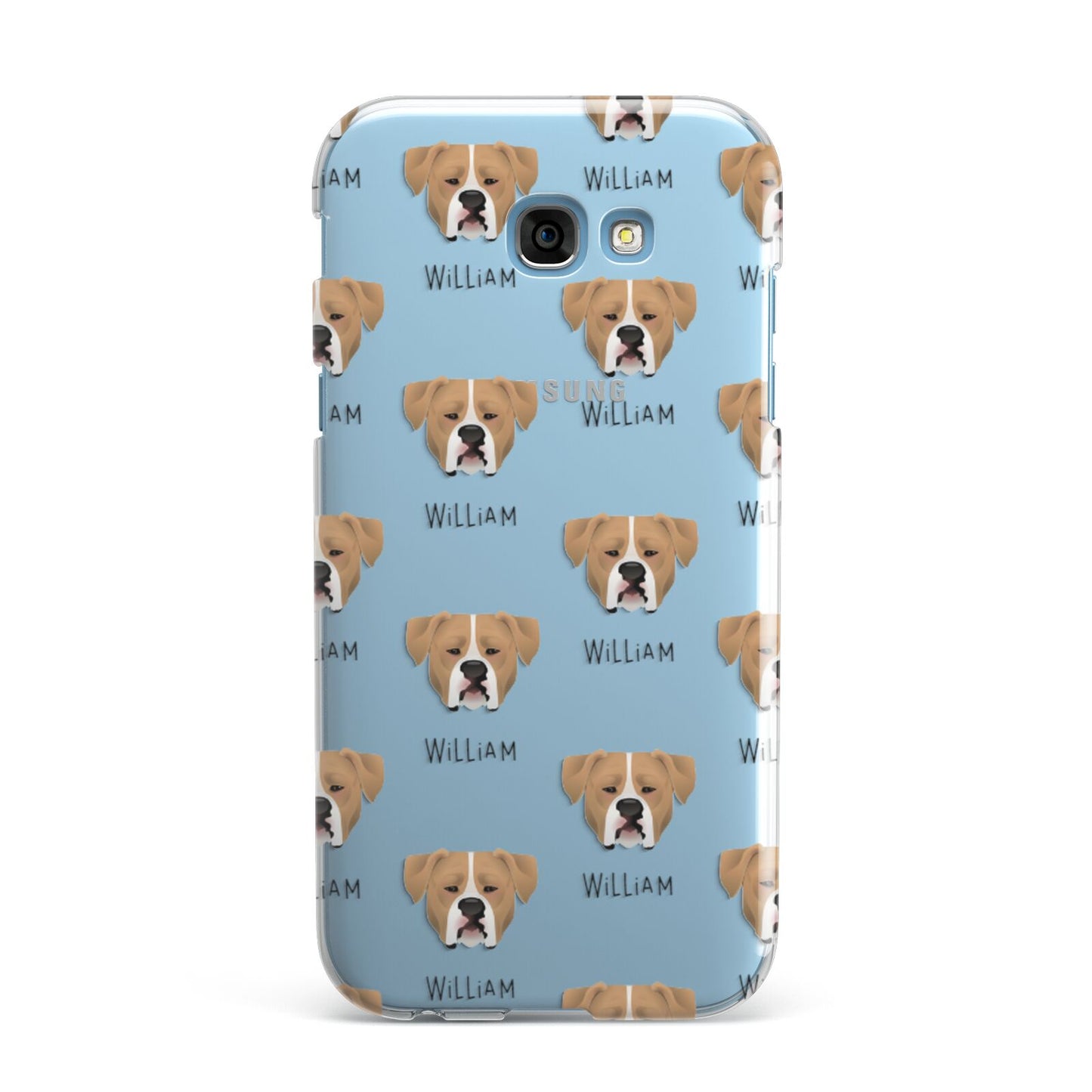 American Bulldog Icon with Name Samsung Galaxy A7 2017 Case