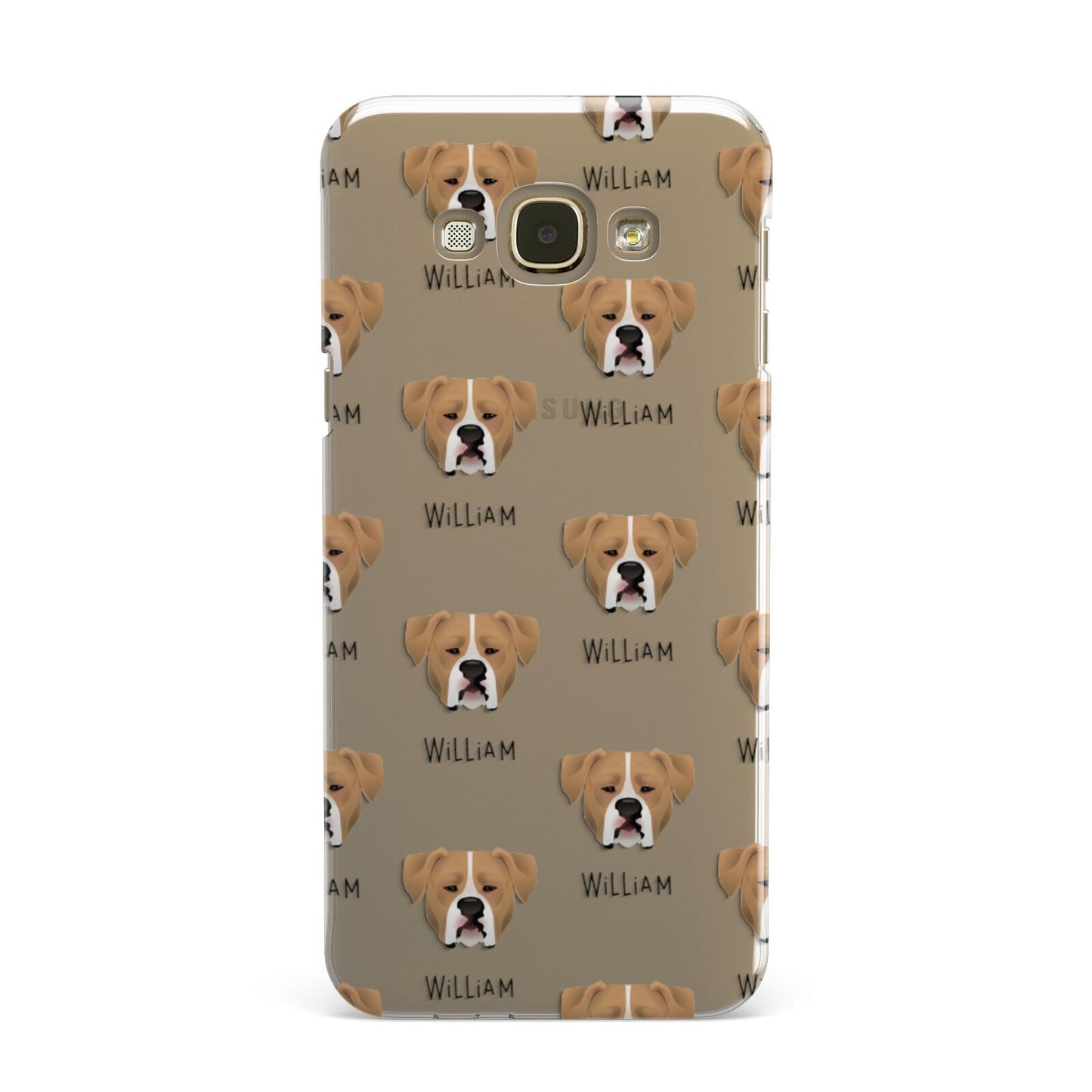 American Bulldog Icon with Name Samsung Galaxy A8 Case