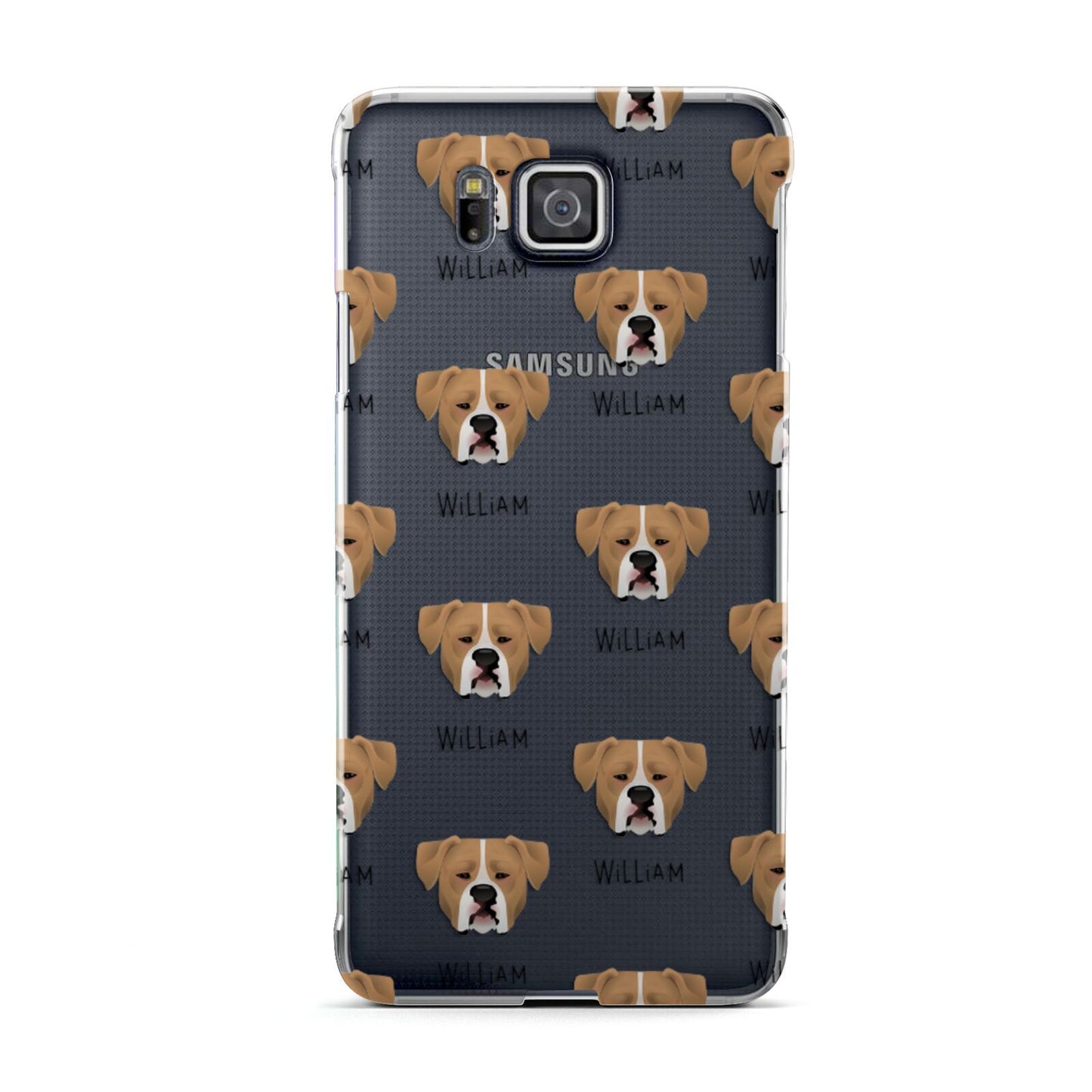 American Bulldog Icon with Name Samsung Galaxy Alpha Case