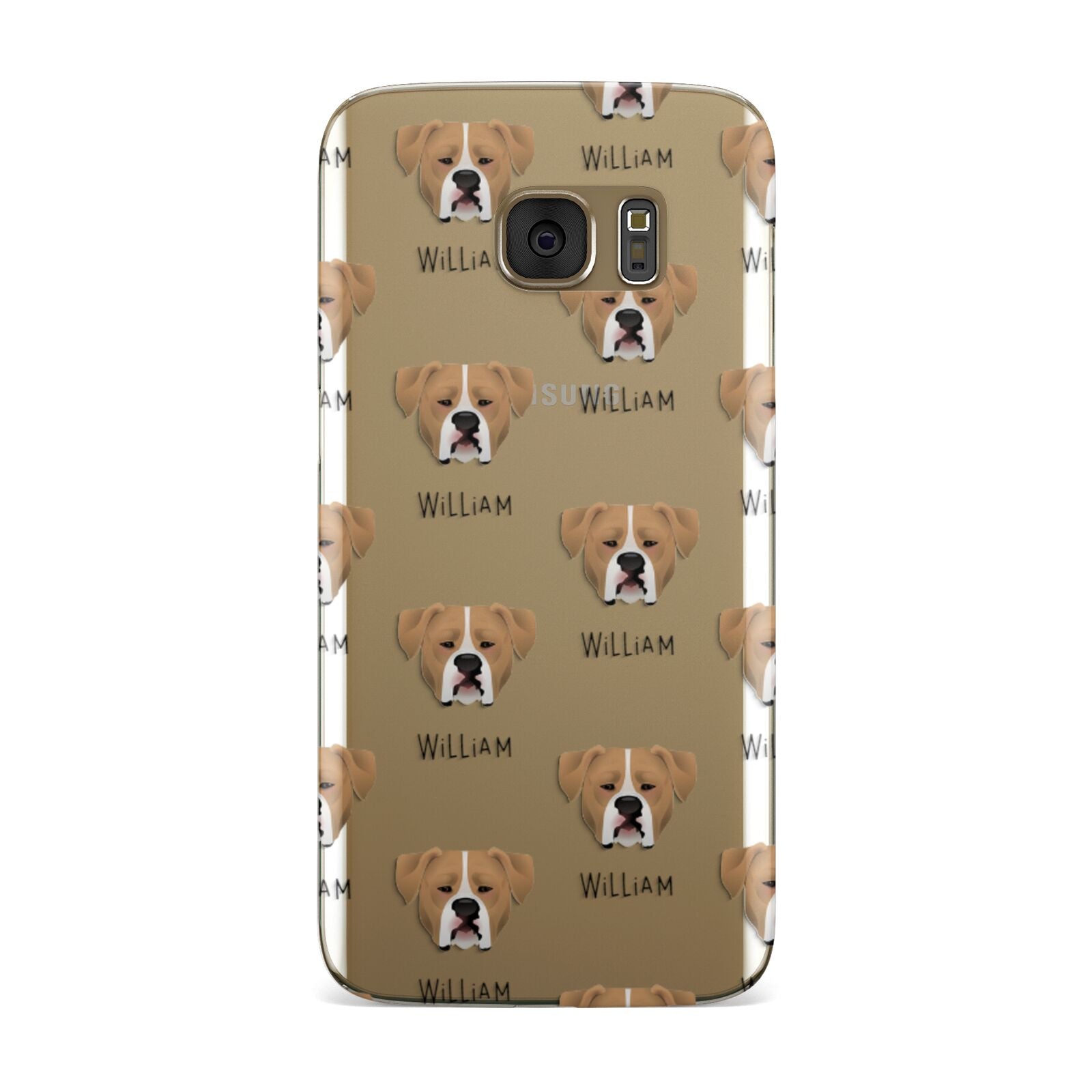 American Bulldog Icon with Name Samsung Galaxy Case