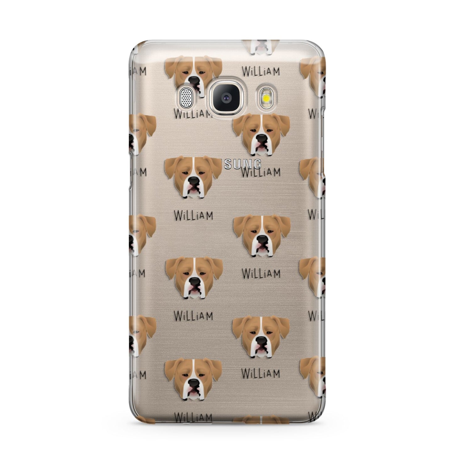 American Bulldog Icon with Name Samsung Galaxy J5 2016 Case