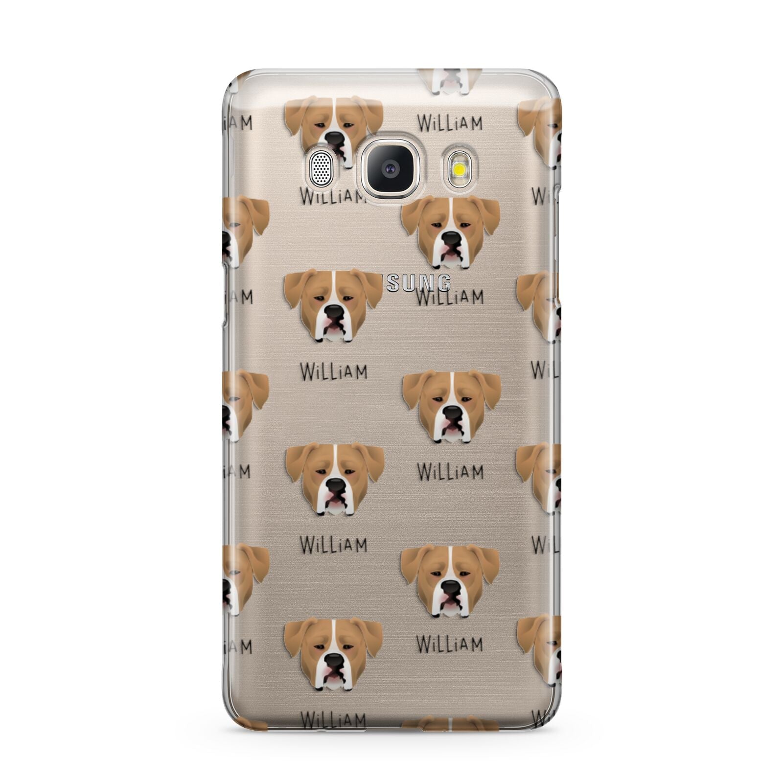 American Bulldog Icon with Name Samsung Galaxy J5 2016 Case