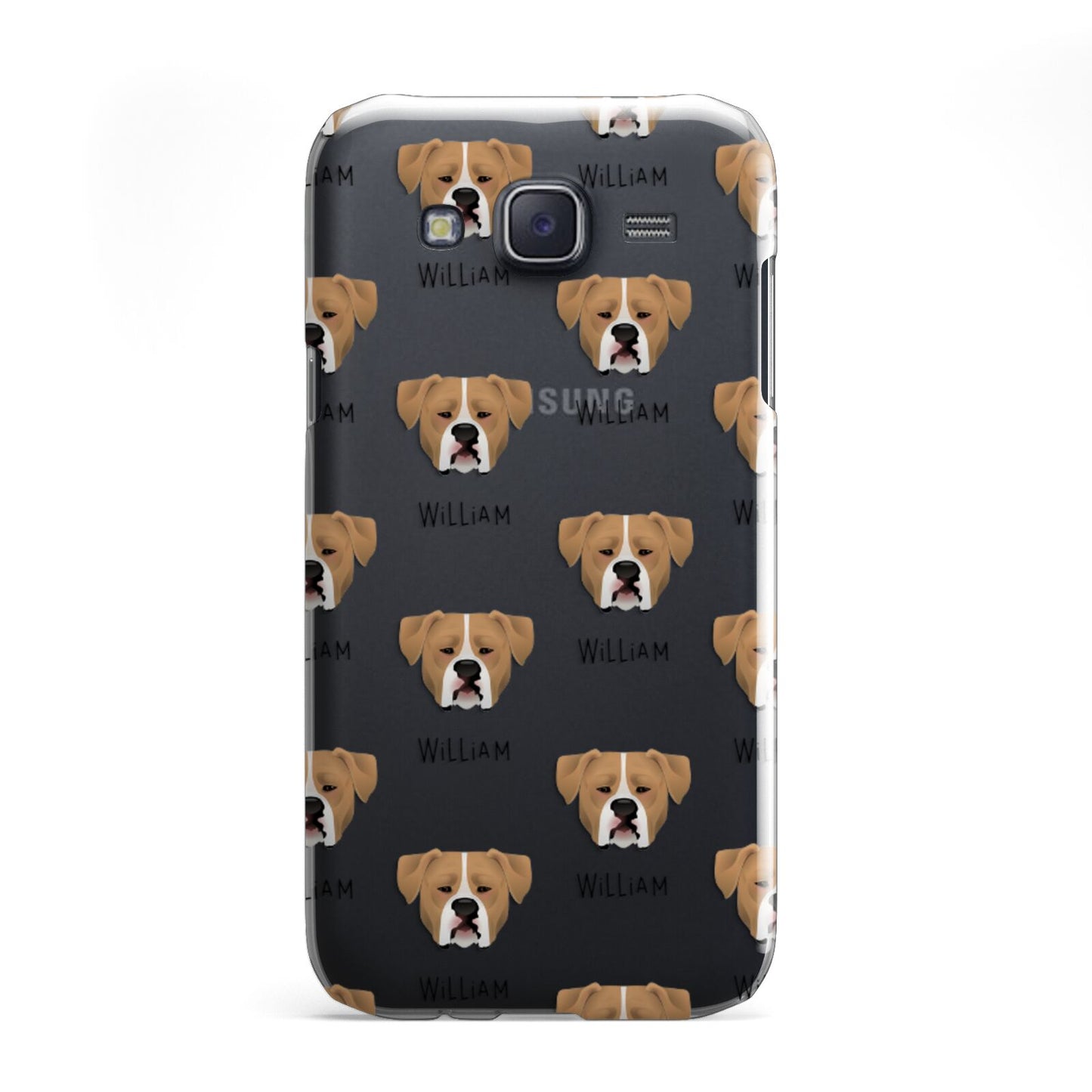 American Bulldog Icon with Name Samsung Galaxy J5 Case