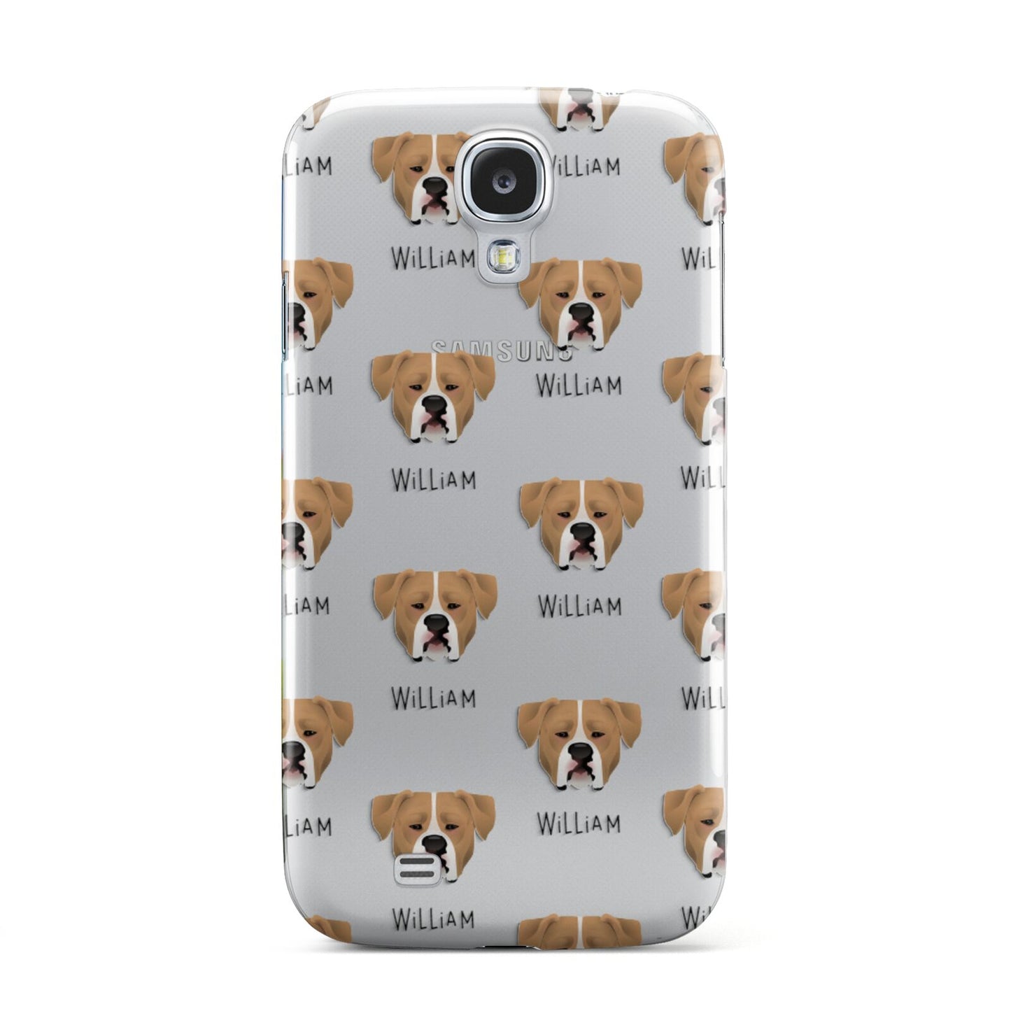 American Bulldog Icon with Name Samsung Galaxy S4 Case
