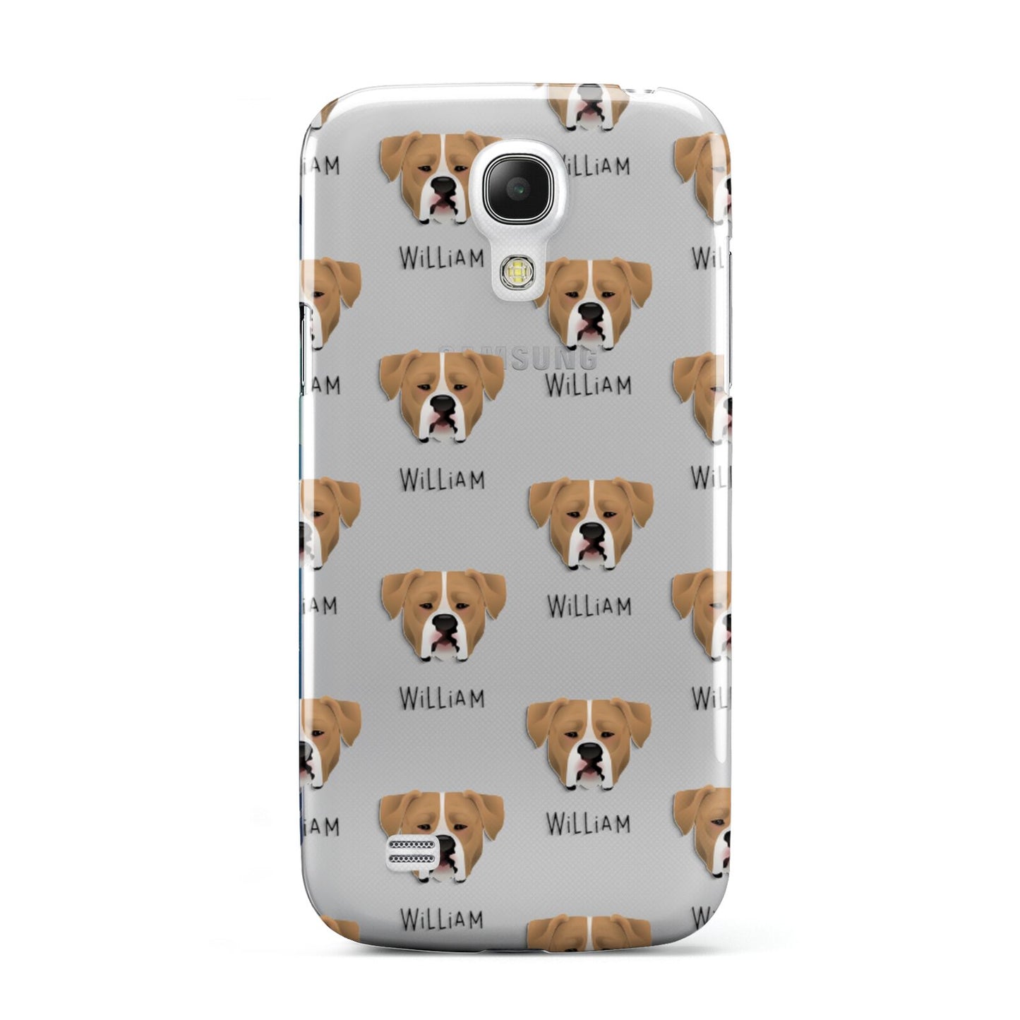 American Bulldog Icon with Name Samsung Galaxy S4 Mini Case