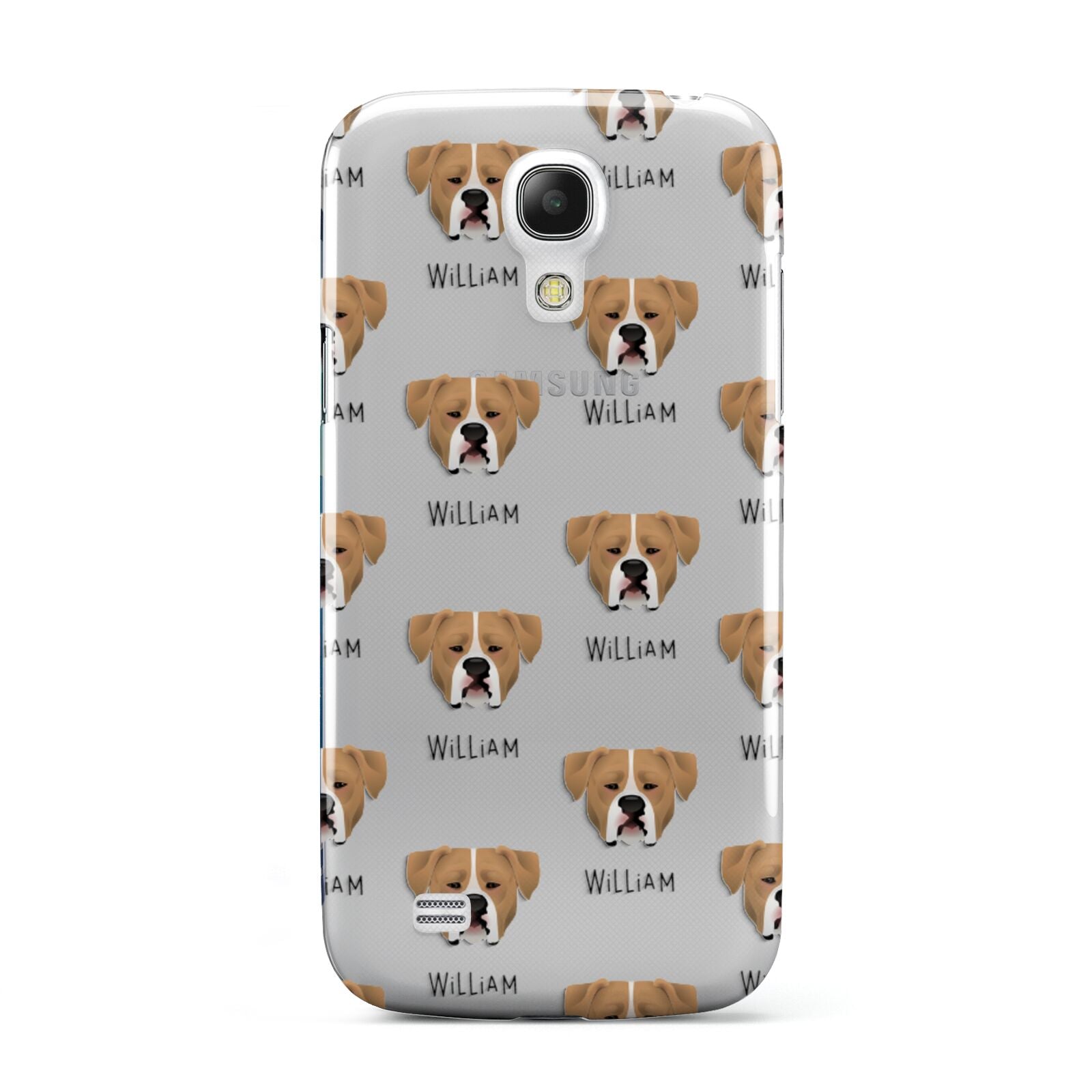 American Bulldog Icon with Name Samsung Galaxy S4 Mini Case