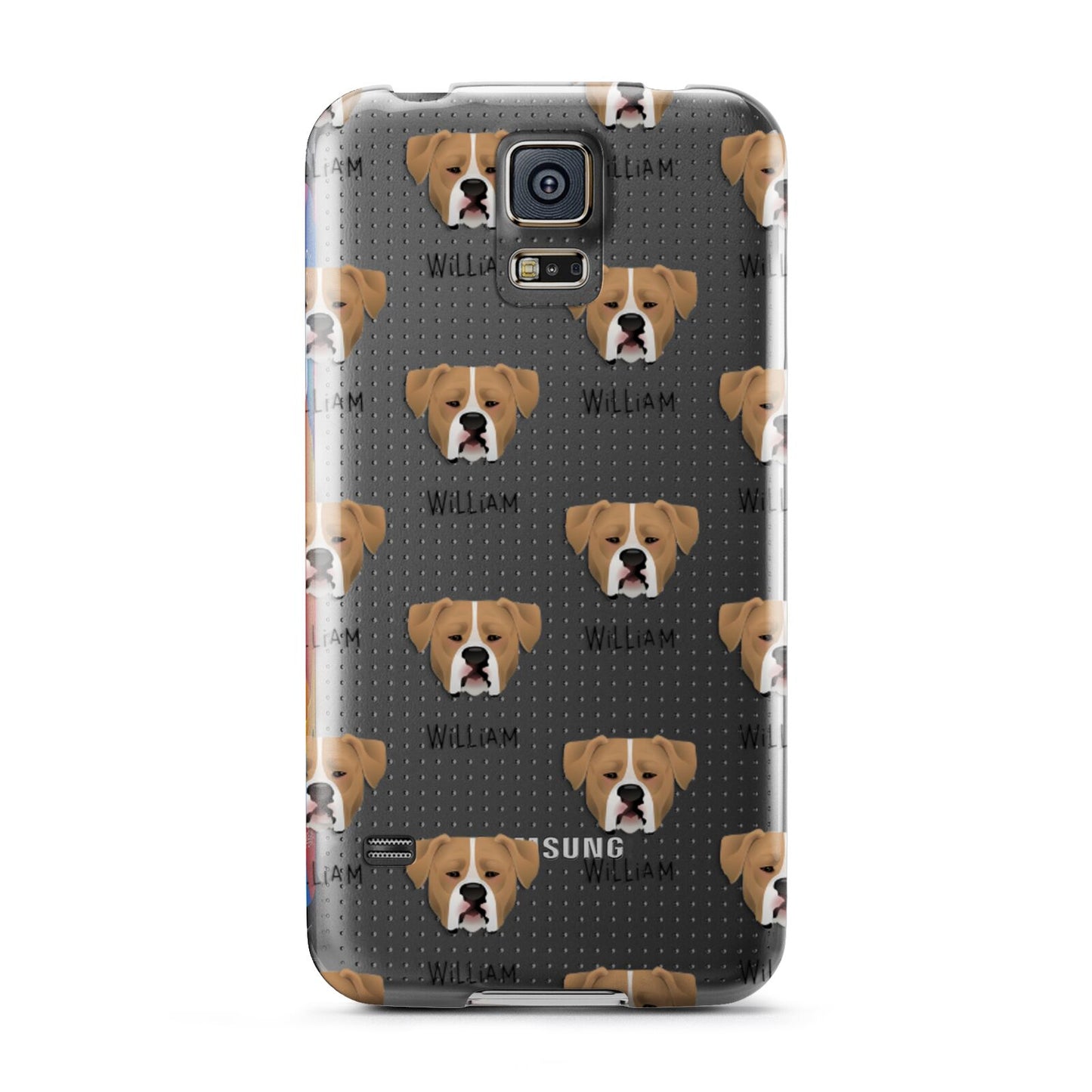 American Bulldog Icon with Name Samsung Galaxy S5 Case