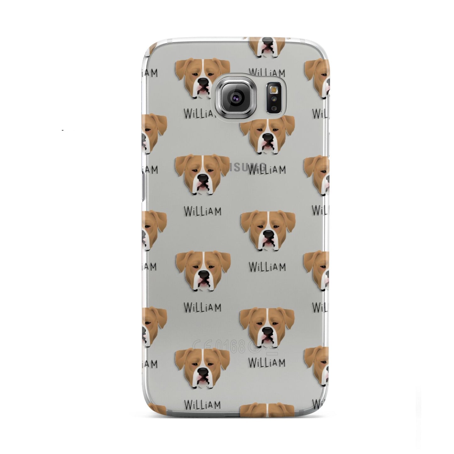 American Bulldog Icon with Name Samsung Galaxy S6 Case