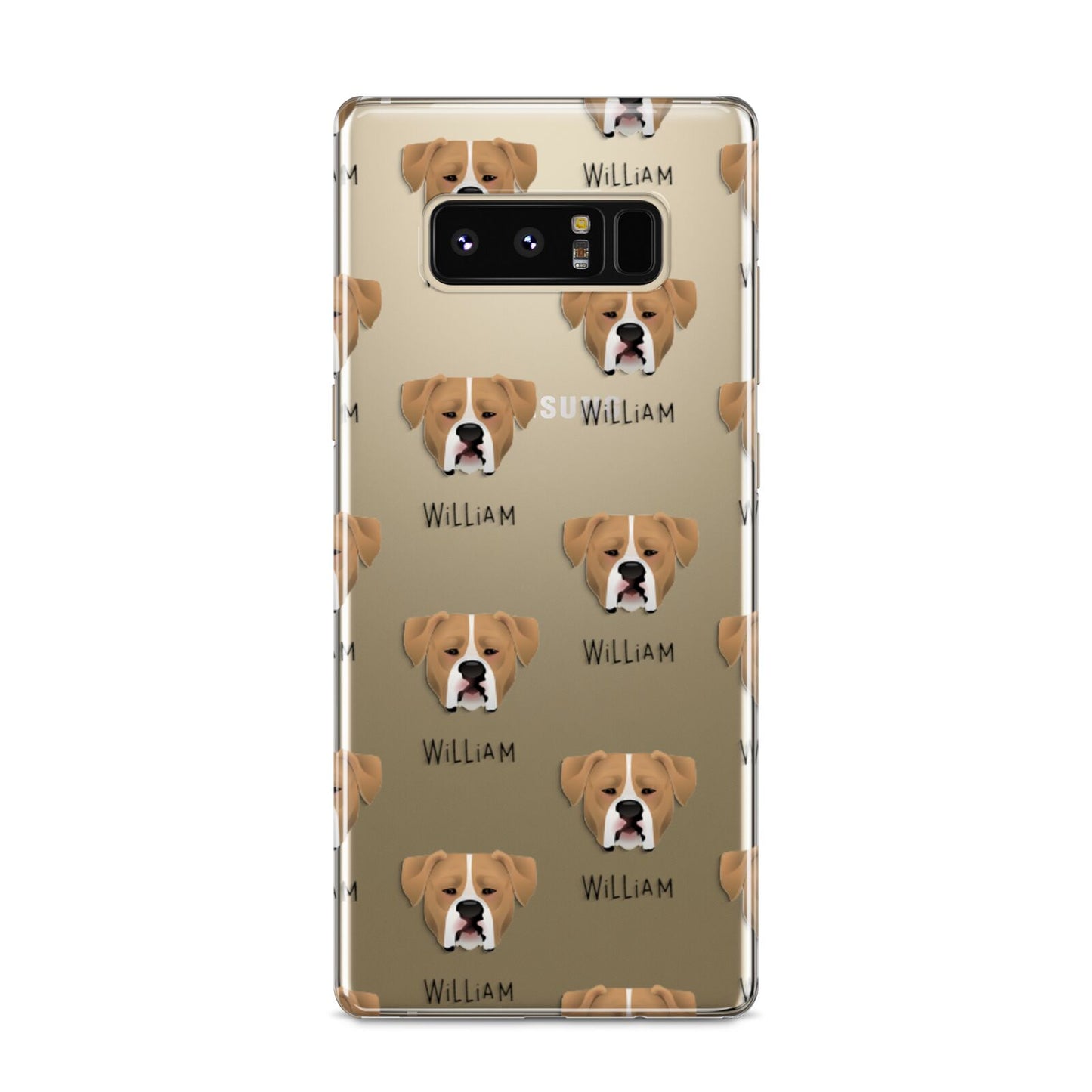 American Bulldog Icon with Name Samsung Galaxy S8 Case
