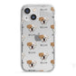 American Bulldog Icon with Name iPhone 13 Mini TPU Impact Case with White Edges