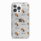 American Bulldog Icon with Name iPhone 13 Pro TPU Impact Case with White Edges