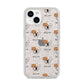 American Bulldog Icon with Name iPhone 14 Glitter Tough Case Starlight