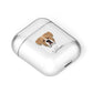 American Bulldog Personalised AirPods Case Laid Flat