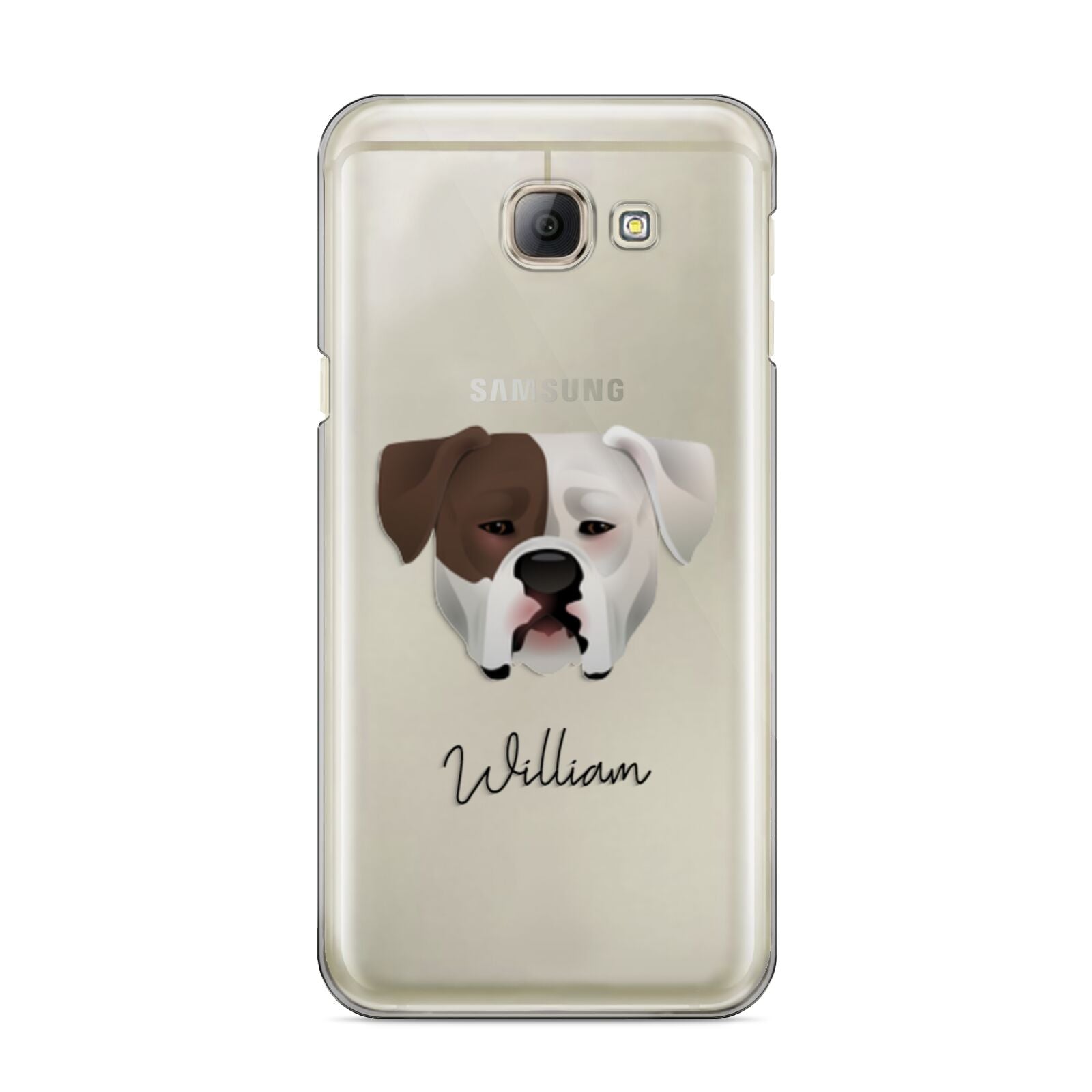 American Bulldog Personalised Samsung Galaxy A8 2016 Case