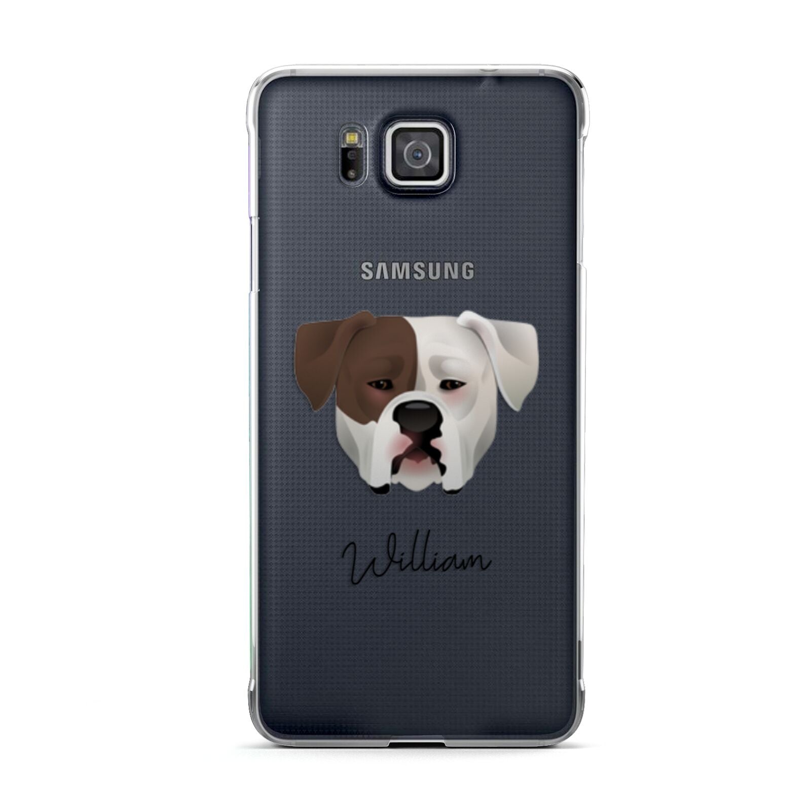 American Bulldog Personalised Samsung Galaxy Alpha Case