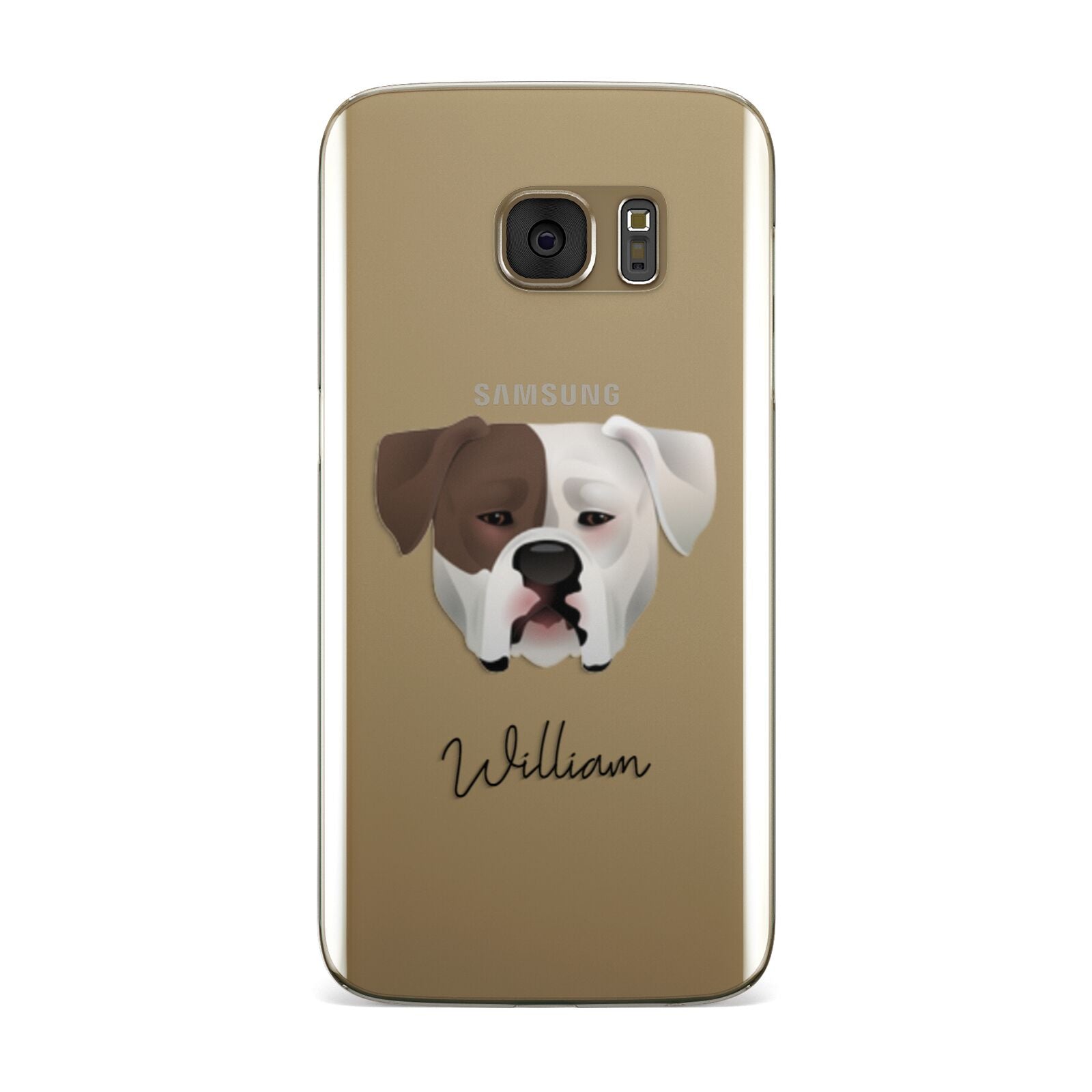 American Bulldog Personalised Samsung Galaxy Case