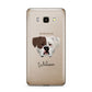 American Bulldog Personalised Samsung Galaxy J7 2016 Case on gold phone