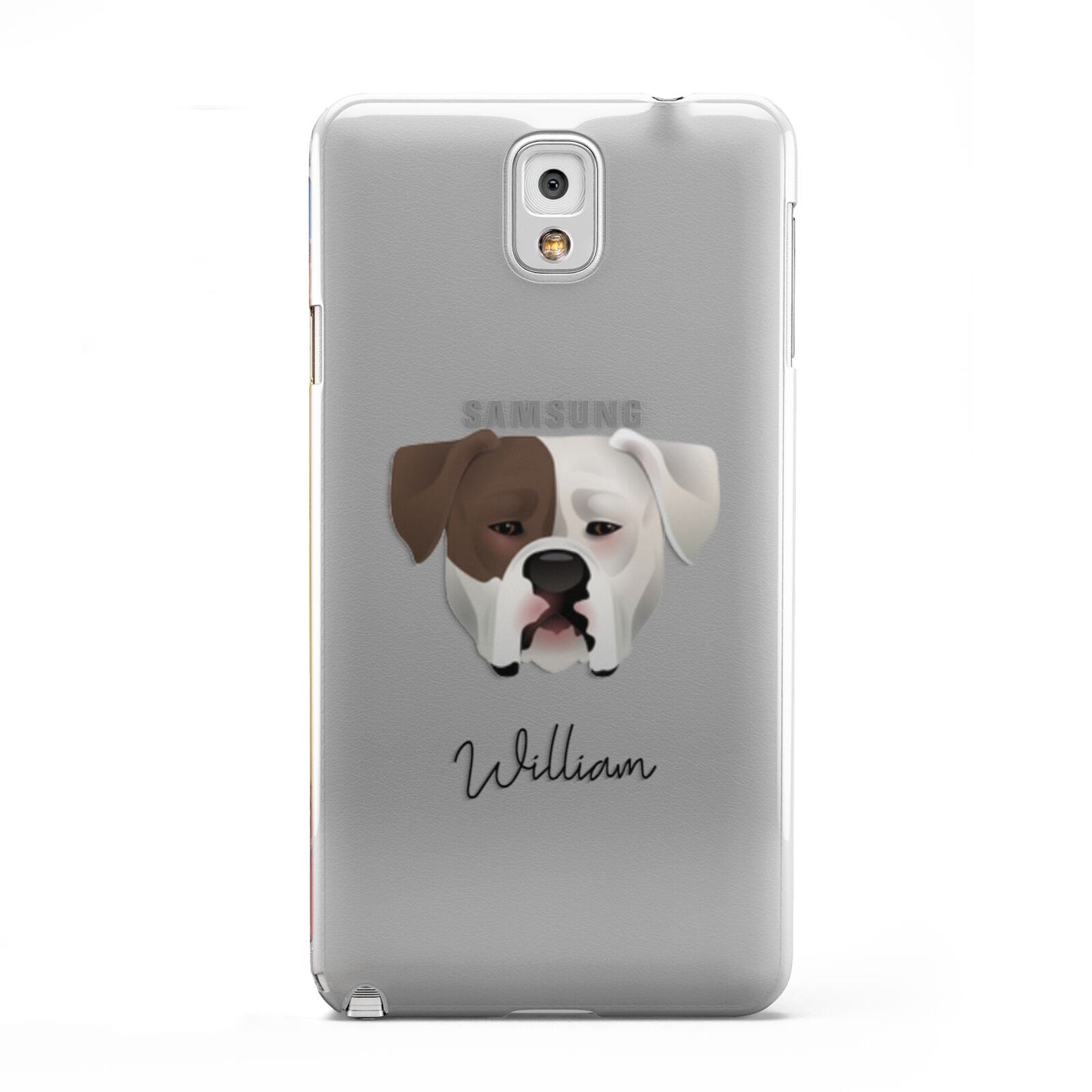 American Bulldog Personalised Samsung Galaxy Note 3 Case