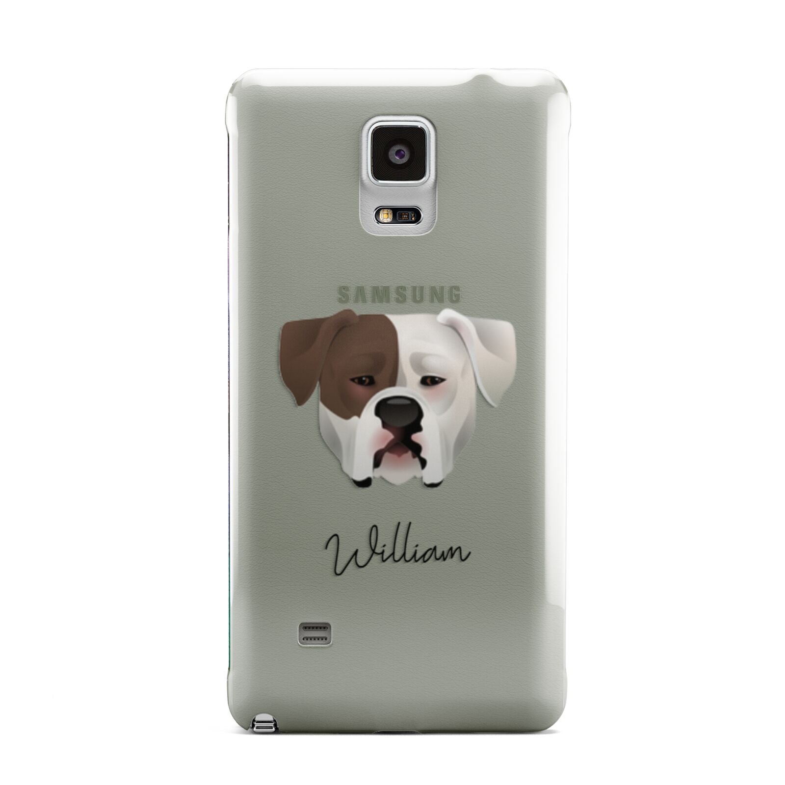American Bulldog Personalised Samsung Galaxy Note 4 Case