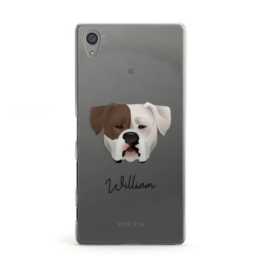 American Bulldog Personalised Sony Xperia Case