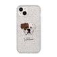 American Bulldog Personalised iPhone 14 Plus Glitter Tough Case Starlight