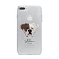 American Bulldog Personalised iPhone 7 Plus Bumper Case on Silver iPhone