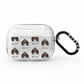 American Cocker Spaniel Icon with Name AirPods Pro Glitter Case