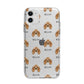 American Cocker Spaniel Icon with Name Apple iPhone 11 in White with Bumper Case