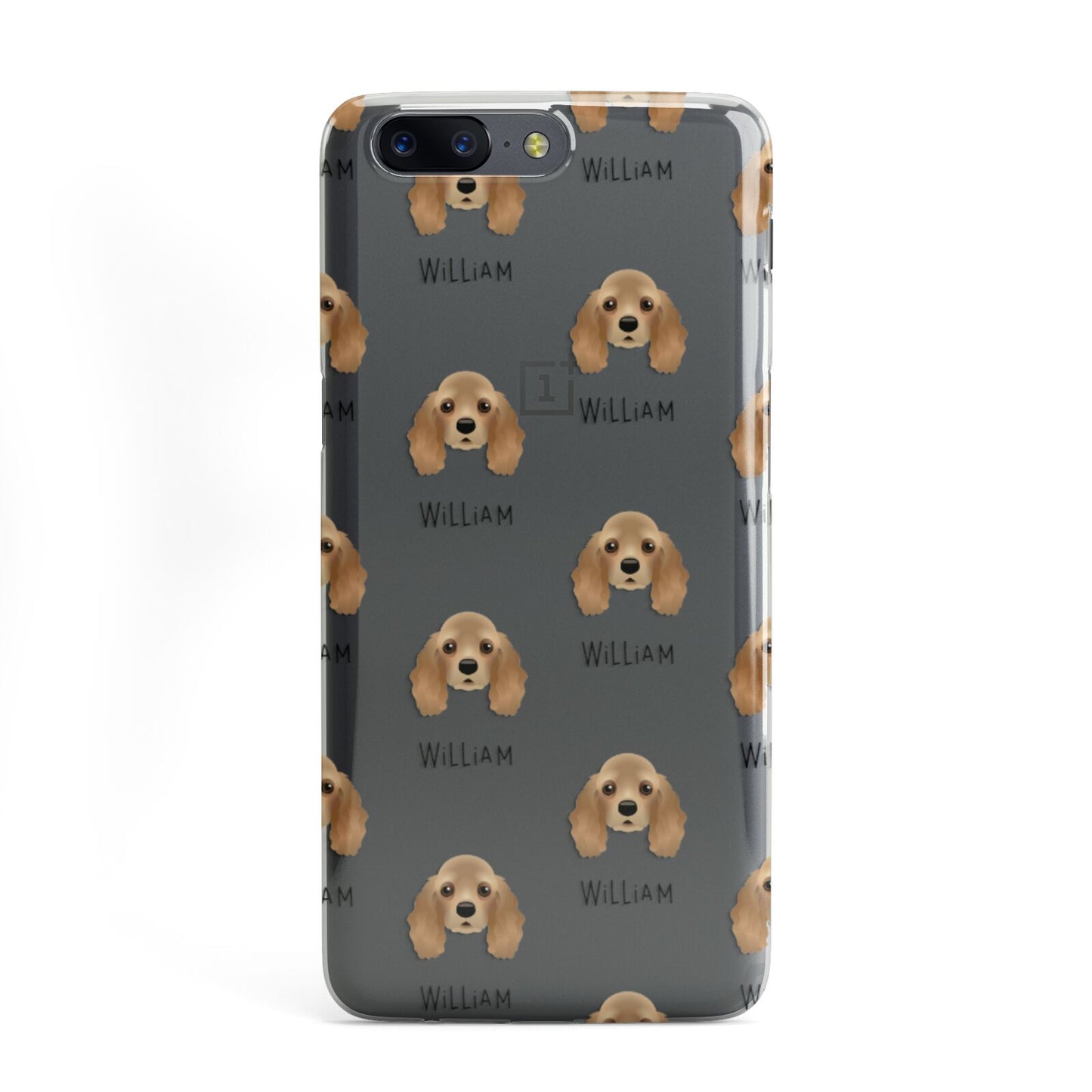 American Cocker Spaniel Icon with Name OnePlus Case