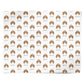 American Cocker Spaniel Icon with Name Personalised Wrapping Paper Alternative